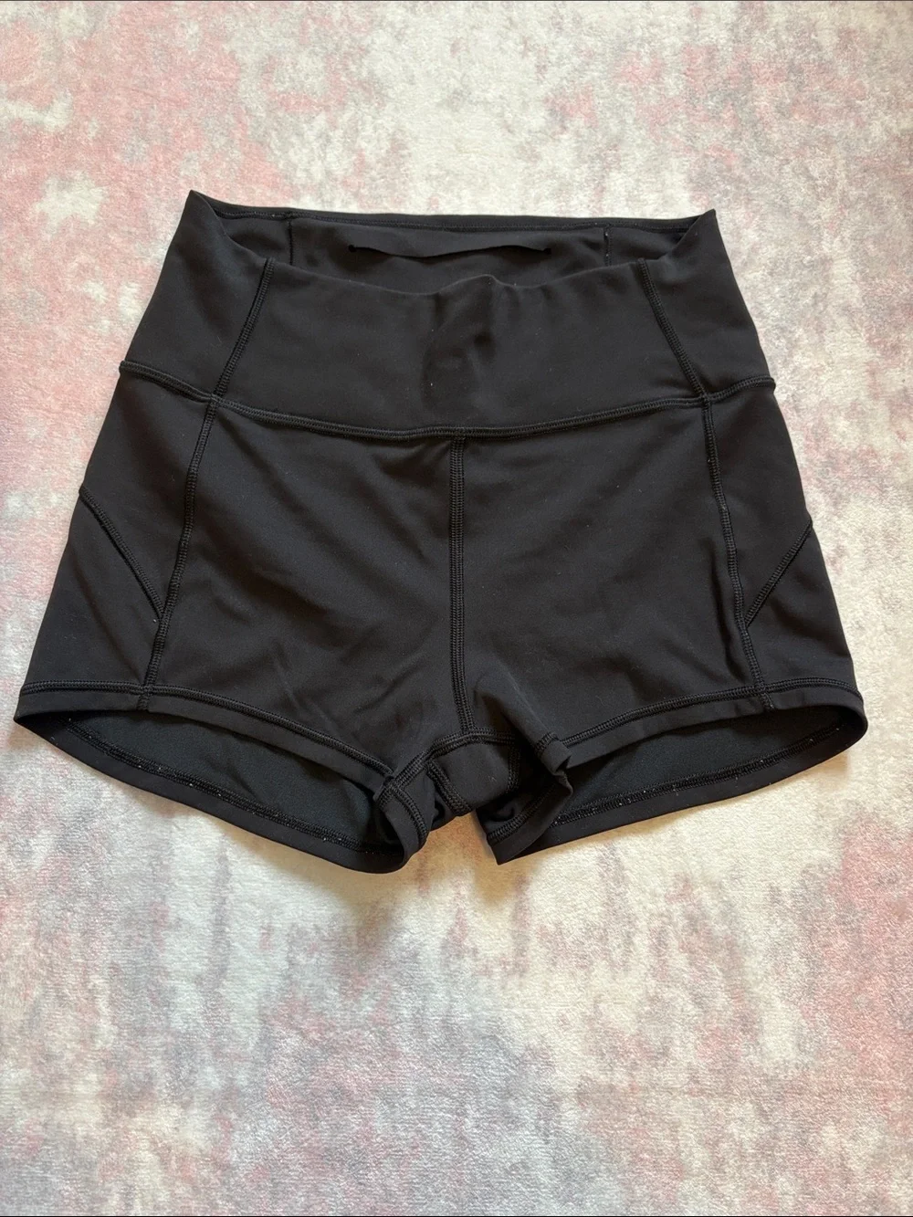 Lululemon High-Waist Black Active Shorts